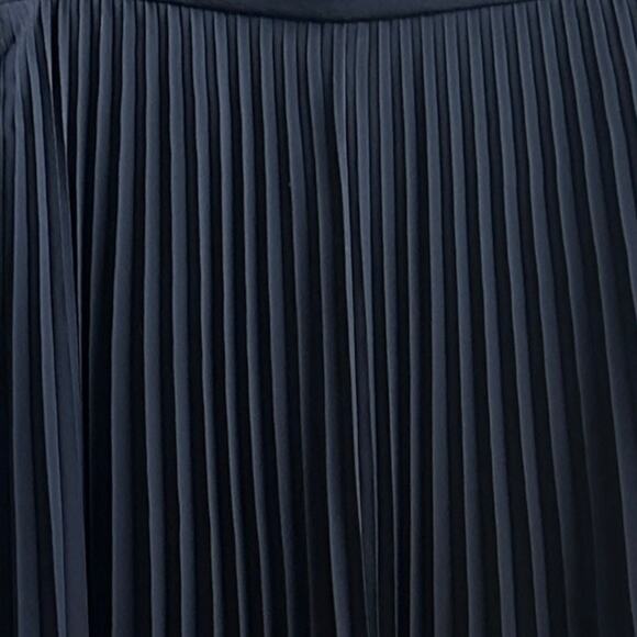 Liz Claiborne Collection Black Pleated Maxi Skirt 12 Chiffon Lined Dark Academ - Picture 13 of 13